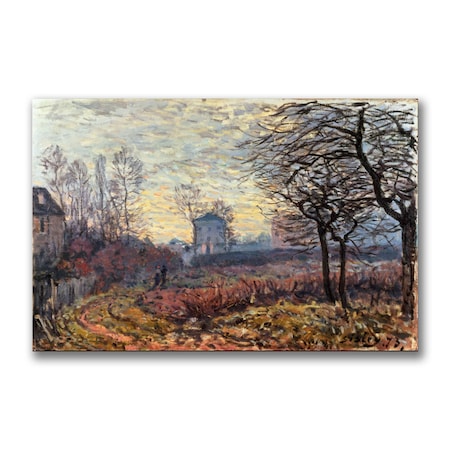 Trademark Fine Art Alfred Sisley 'Landscape Near Louveciennes' Canvas Art, 22x32 BL0555-C2232GG